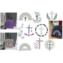 Stickserie ITH -  Rosenkranztasche Vol. 2